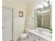 Bathroom featuring a glass shower, a vanity with a sink, and tile flooring at 9000 Whirlaway Ln, Waxhaw, NC 28173