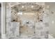 Spa-like bathroom featuring a large glass shower with dual showerheads at 1430 Rosehill Dr, Waxhaw, NC 28173