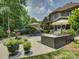 Expansive patio with dining and lounging, complemented by a lovely water fountain at 213 Cowboys Cir, Rock Hill, SC 29732