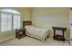 Bedroom with a single bed, window with blinds, and a side table at 213 Cowboys Cir, Rock Hill, SC 29732