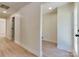 Recently remodeled hallway is bright and cleanly painted at 2414 Lane St, Kannapolis, NC 28083