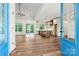 Bright, open-concept kitchen with a large island, hardwood floors, and modern appliances at 252 Teeter Rd, Mooresville, NC 28115