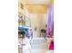 Bathroom with shower over tub and purple shower curtain at 3037 Marlowe Ave, Charlotte, NC 28208