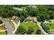 Stunning aerial view of a beautifully landscaped home, showcasing its lush surroundings and serene location at 313 Sunset View Ct, York, SC 29745