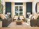 Cozy living room with comfortable sofas, stylish decor, and ample natural light at 3823 Horsham St, Indian Land, SC 29707