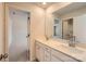 Bright bathroom featuring a double vanity, neutral paint, and access to the commode and shower area at 4178 Skyboat Cir, Fort Mill, SC 29715