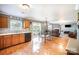 Open-concept kitchen flows into the living room, offering a seamless entertaining space with access to the backyard at 4732 Meadowfield Rd # L35, Charlotte, NC 28215