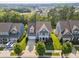 Aerial view of the home showcasing its curb appeal and surrounding neighborhood at 500 Landau Rd, Waxhaw, NC 28173