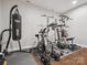 Workout area with boxing equipment and a variety of weightlifting machines at 500 Landau Rd, Waxhaw, NC 28173