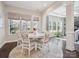 Cozy dining area with a round table, patterned chairs, and ample natural light at 500 Landau Rd, Waxhaw, NC 28173