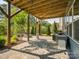 Spacious patio with string lights, ideal for outdoor dining and relaxation at 500 Landau Rd, Waxhaw, NC 28173