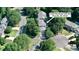 Aerial view of property at 12325 Woodside Falls Rd, Pineville, NC 28134 with parcel lines at 12325 Woodside Falls Rd, Pineville, NC 28134