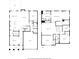 Detailed floorplan showcasing the layout of both floors, highlighting room sizes, and architectural design elements at 12704 Franklin Square Rd, Charlotte, NC 28213