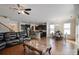 Open-concept living space with a combined living room, kitchen, and dining area, perfect for entertaining at 12704 Franklin Square Rd, Charlotte, NC 28213