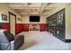 This finished basement provides a versatile space for storage or recreational activities at 139 Sheep Path Dr, Mooresville, NC 28115