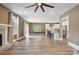 Open floor plan showcasing a spacious living room connected to a modern kitchen with a large island at 139 Sheep Path Dr, Mooresville, NC 28115