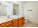 Bathroom vanity features dual sinks and plenty of counter space at 2357 Riding Trail Rd, Gastonia, NC 28054