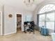 Bright home office features a large window, work space and attached bathroom at 27246 Preston Pl, Fort Mill, SC 29707