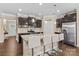 Modern kitchen featuring a large island, granite countertops, stainless steel appliances, and bar stool seating at 3835 Norman View Dr, Sherrills Ford, NC 28673
