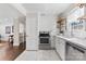 Clean, well-lit kitchen with marble countertops and stainless steel appliances at 404 Wakefield Dr # C, Charlotte, NC 28209