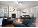 Inviting living room with hardwood floors, stone fireplace, and comfortable seating for entertaining guests at 512 Veloce Trl, Fort Mill, SC 29715