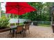 Outdoor patio featuring a grill, dining set, and ample space for entertaining at 512 Veloce Trl, Fort Mill, SC 29715
