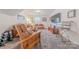 Spacious living room features a variety of seating options and a flat screen tv at 6418 Tivoli Ct, Charlotte, NC 28211