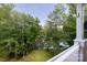 Balcony view featuring lush greenery and beautiful water views at 795 Peninsula Dr, Davidson, NC 28036