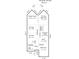 Detailed floor plan showcasing the layout of a one-story home, including a primary bedroom and covered terrace at 795 Peninsula Dr, Davidson, NC 28036