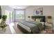 Bright and airy bedroom featuring wood floors, ensuite balcony access and a calm, soothing aesthetic at 795 Peninsula Dr, Davidson, NC 28036