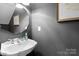 Bathroom features a modern vessel sink and stylish mirror at 8232 Sunset Hill Rd # Th88, Waxhaw, NC 28173