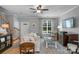 Comfortable living space with a cozy seating area, staircase, and ample natural light creating a warm ambiance at 8232 Sunset Hill Rd # Th88, Waxhaw, NC 28173