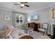 Inviting living area with a fireplace, neutral decor, and comfortable sofa with throw blanket for a cozy feel at 8232 Sunset Hill Rd # Th88, Waxhaw, NC 28173