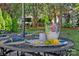 Table with limes, lemons, and colorful drinks served outdoors, great for summer gatherings at 9427 Gilpatrick Ln # 5, Huntersville, NC 28078