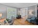 Bright office space with hardwood floors, plantation shutters, and stylish furniture at 9427 Gilpatrick Ln # 5, Huntersville, NC 28078