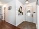Bright entryway featuring tile flooring, an oval mirror, and decor details at 958 Hillard Ln, Lincolnton, NC 28092