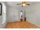 Unfurnished bedroom with light hardwood floors and large window providing natural light at 1112 Wagner Ave # 335, Fort Mill, SC 29715