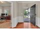 Welcoming foyer with hardwood floors and a view into a bright office space, ideal for working from home at 1112 Wagner Ave # 335, Fort Mill, SC 29715