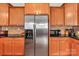 Spacious kitchen with stainless steel refrigerator and ample counter and cabinet space at 1112 Wagner Ave # 335, Fort Mill, SC 29715