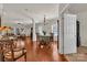 Open-concept living spaces with hardwood floors, seamlessly connecting the dining and living areas at 1112 Wagner Ave # 335, Fort Mill, SC 29715