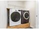 Laundry room with new washer and dryer at 12250 Wallace Ridge Dr, Charlotte, NC 28269