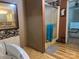 Bathroom featuring a tub, shower, and mosaic tile walls at 1355 Oak Breeze Dr, Mooresville, NC 28115