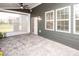 Covered patio with backyard views, providing a relaxing outdoor living space at 17718 Terryglass Ln, Charlotte, NC 28278