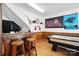 Recreational room with wood bar, an air hockey table, and decorations perfect for entertaining at 188 Gum Branch Rd # 3, Charlotte, NC 28214