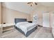 Spacious bedroom featuring vaulted ceiling, warm color palette, modern floors, and comfortable furnishings at 2014 Steeplechase Dr, Rock Hill, SC 29732