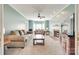 Bright and airy living space with fireplace, bay window, and comfortable seating at 2014 Steeplechase Dr, Rock Hill, SC 29732