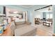 Inviting living room showcasing hardwood floors, and neutral paint, adjacent to an open kitchen and additional living space at 2014 Steeplechase Dr, Rock Hill, SC 29732