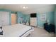 Light-filled bedroom with a queen bed, soft carpet, and a serene ambiance at 2296 Idol Rock Dr, Indian Land, SC 29707