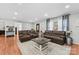 Inviting living room with comfortable seating, neutral color scheme, and natural light at 24253 Old Aquadale Rd, Albemarle, NC 28001