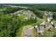 Neighborhood aerial view, showcasing lush landscaping and well-maintained homes at 2525 Surveyor General Dr, Waxhaw, NC 28173